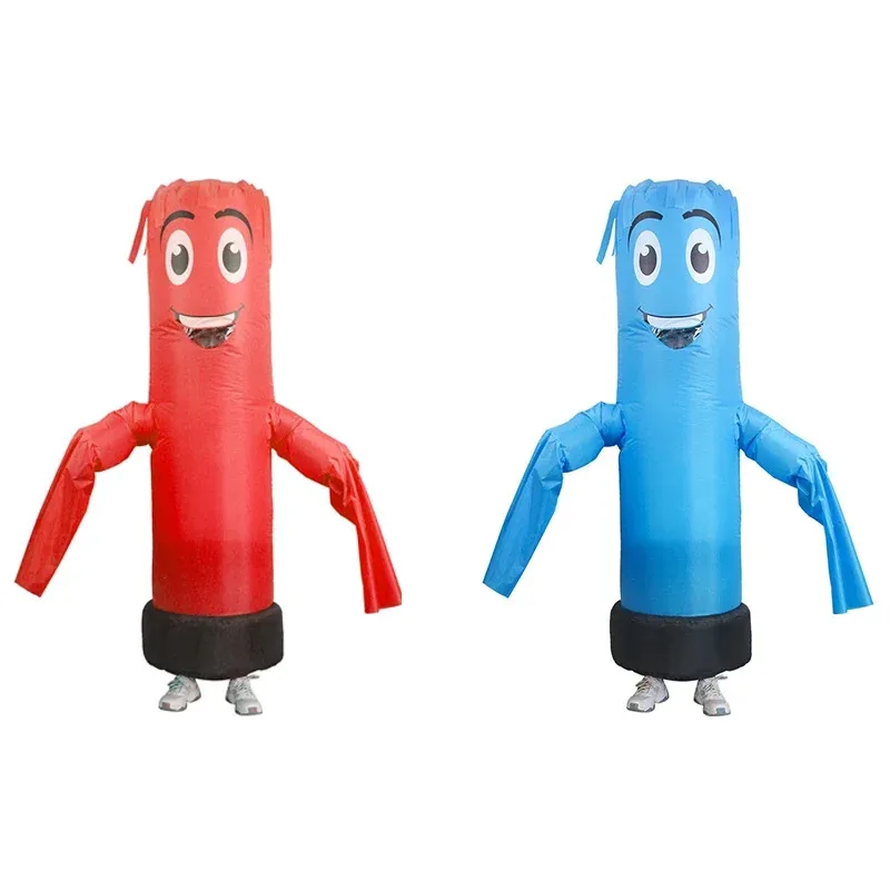 Dancers Inflatable Tube Man Costume - Wacky Waving Inflatable Tube Guy Blow Up Halloween Costume - Adult