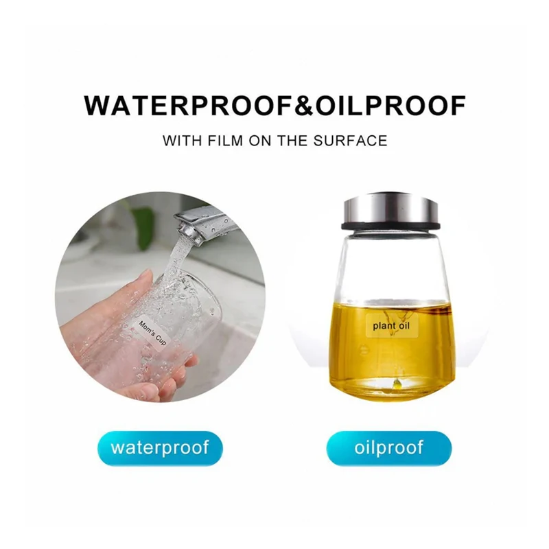 Niimbot Transparent Label For D11 D110 Mini Portable Thermal Printer White Adhesive Waterproof Anti-Oil Label Price Tag Sticker