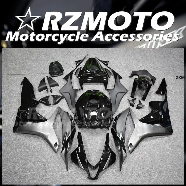 

4Gifts New ABS Motorcycle Fairings Kit Fit for HONDA CBR600RR F5 2007 2008 07 08 Bodywork Set Black Gray