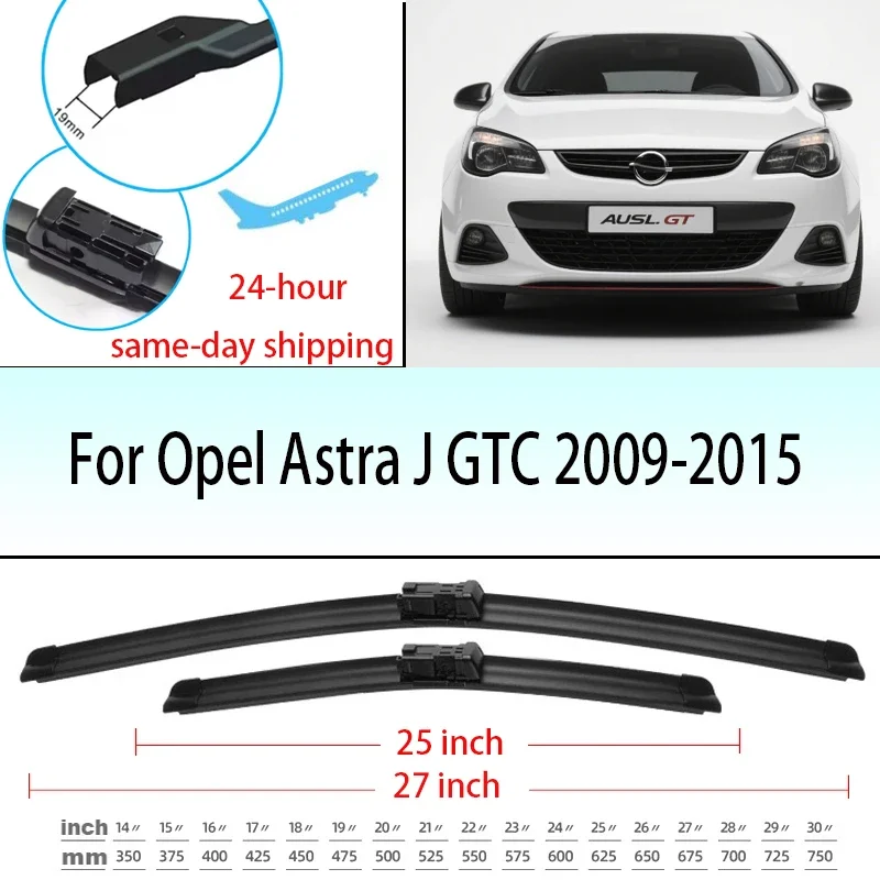 

For Opel Astra J GTC 2009-2015 2010 2011 2012 2013 2014 Wiper Front Wiper Blades Windshield Windscreen Window 27"+25"