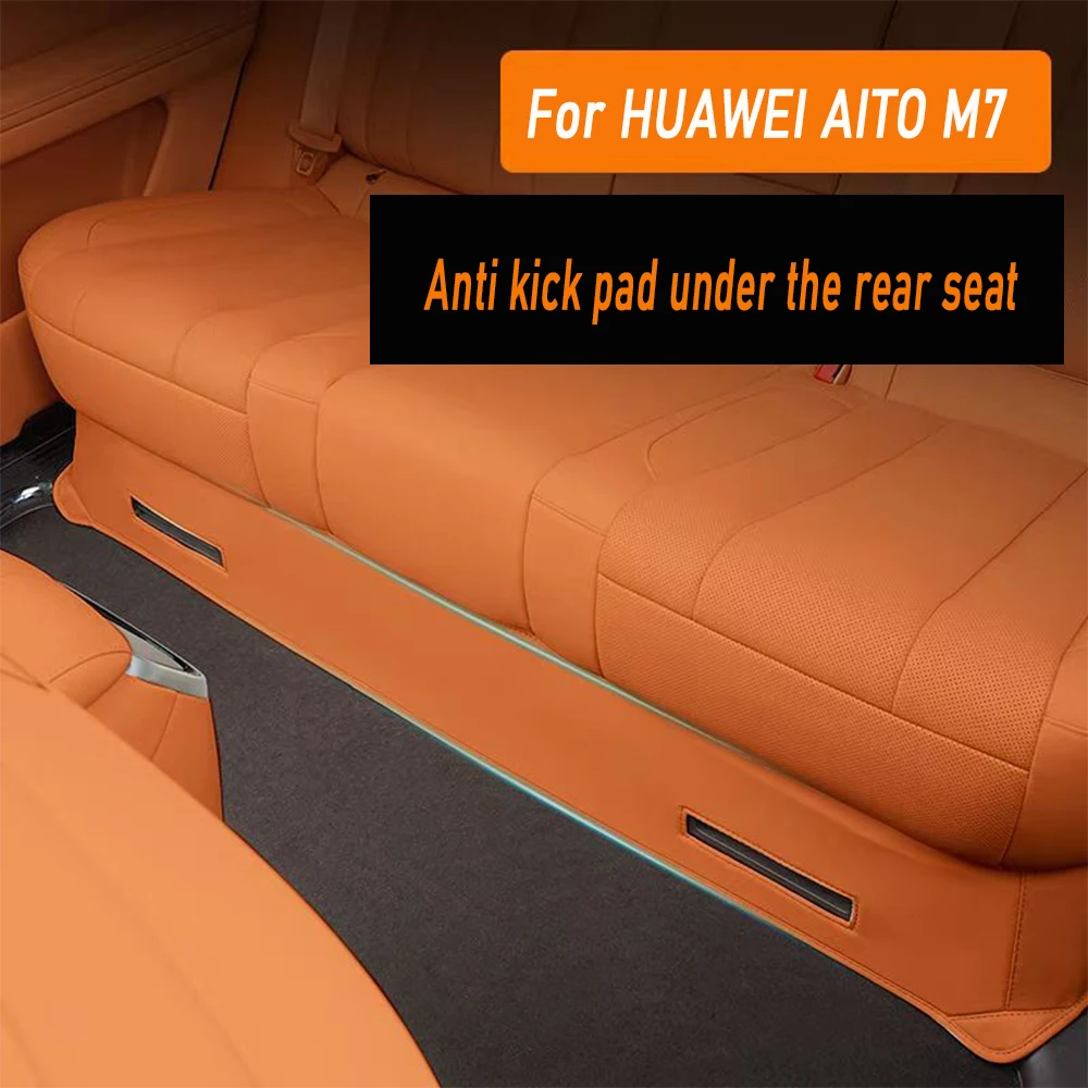 

Five seats Rear Seat Under Protective Mat For HUAWEI AITO M7 2024 Leather Anti-kick Pads Interior Modification Accessories