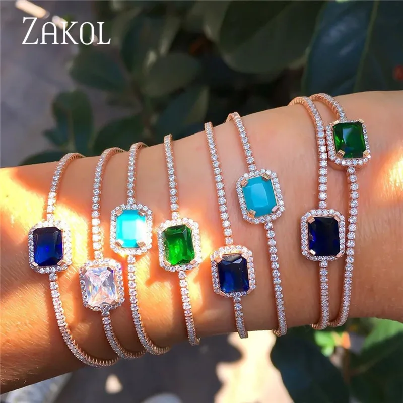 ZAKOL Luxury Yellow Zirconia Adjustable Bracelets for Women Friendship Drawstring Jewellery Gift