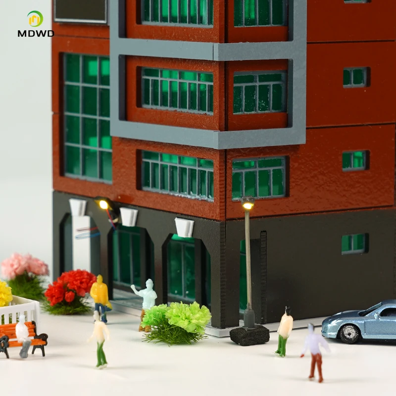 Outland-modelos 144 N, tren a escala, rascacielos, construcción, centro de compras, juguete educativo, aprendizaje juguetón
