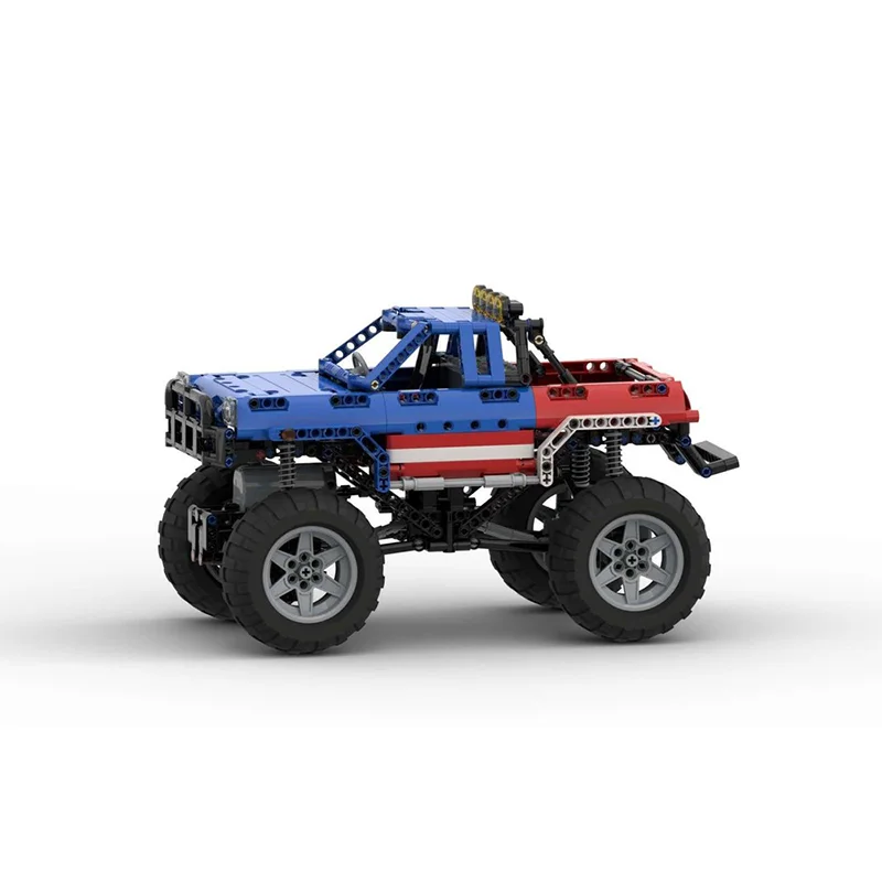 

MOC- Building Block Car model 637 parts Remote control Monster Truck MK4 City Speed toy Boy Christmas gift