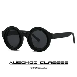 Fashion Vintage Round Sunglasses Women For Men Sun Glasses Punk Shades Luxury Brand Designer Classic Steampunk Eyeglasses UV400