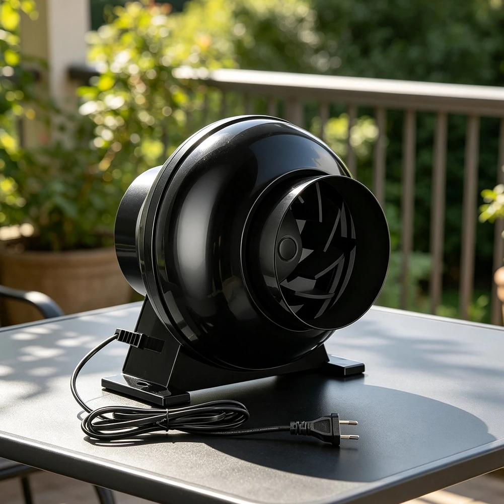 Inline Duct Fan 4 Inch 2-Speed 28dB Quiet Fan for Grow Tent Greenhouse Kitchen Bathroom Attic Workshop Ventilation