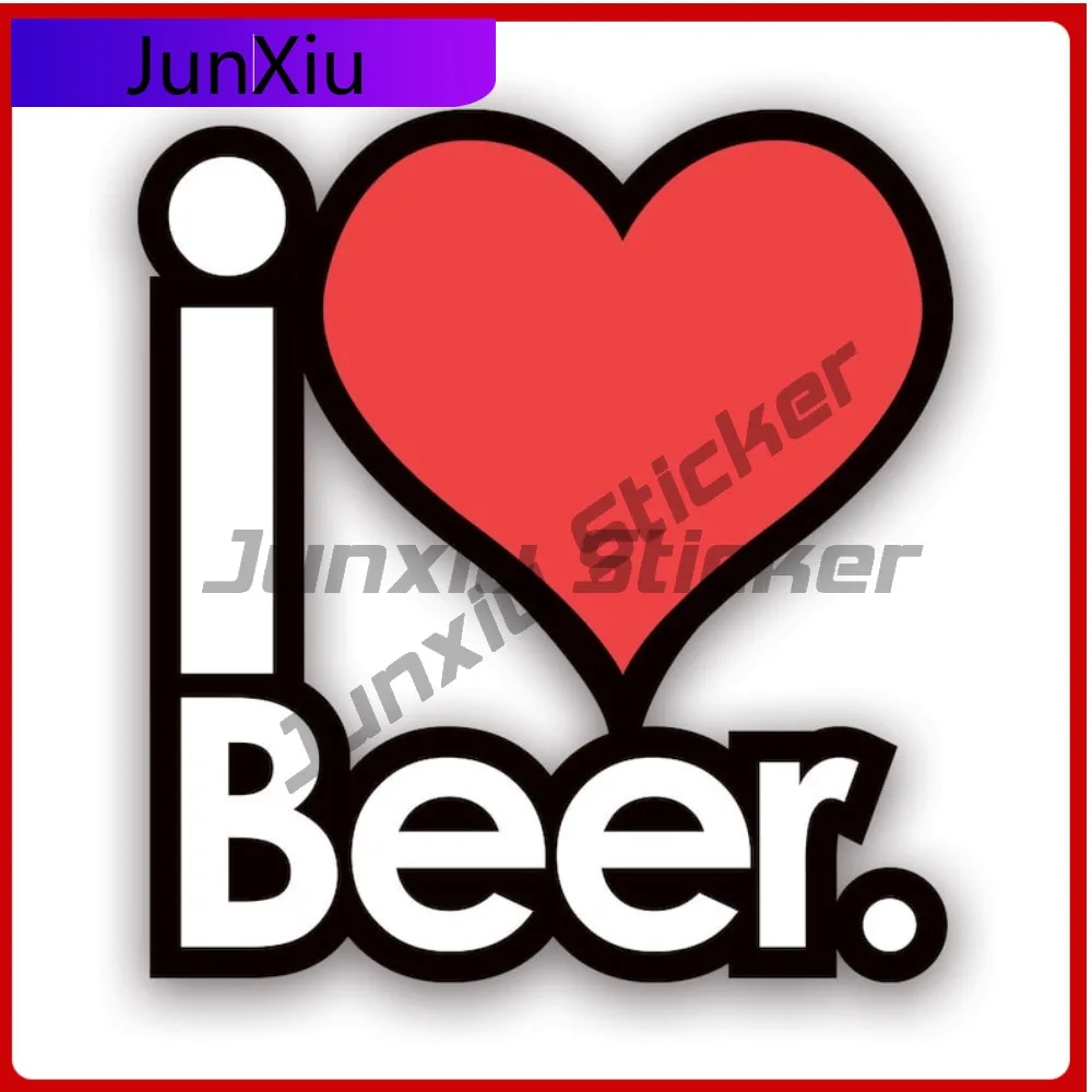 

I Love Beer Sticker Decal Self Anime Laptop Waterproof Vinyl Decal For Car Bumpers Creative Fun Sticker Creative Sticker