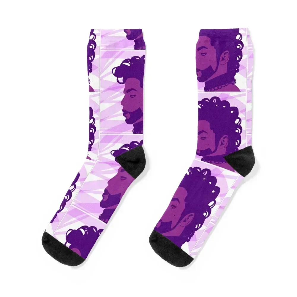 The Purple One Socks Stockings christmass gift New year's anti-slip Socks Women Men's