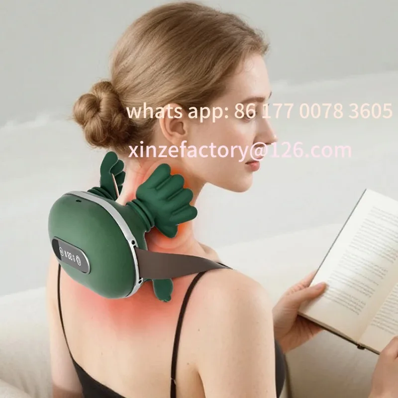 

Customizable Brushless motor liquid display biomimetic massage neck massager with 3 levels of strength and 2 levels of hot
