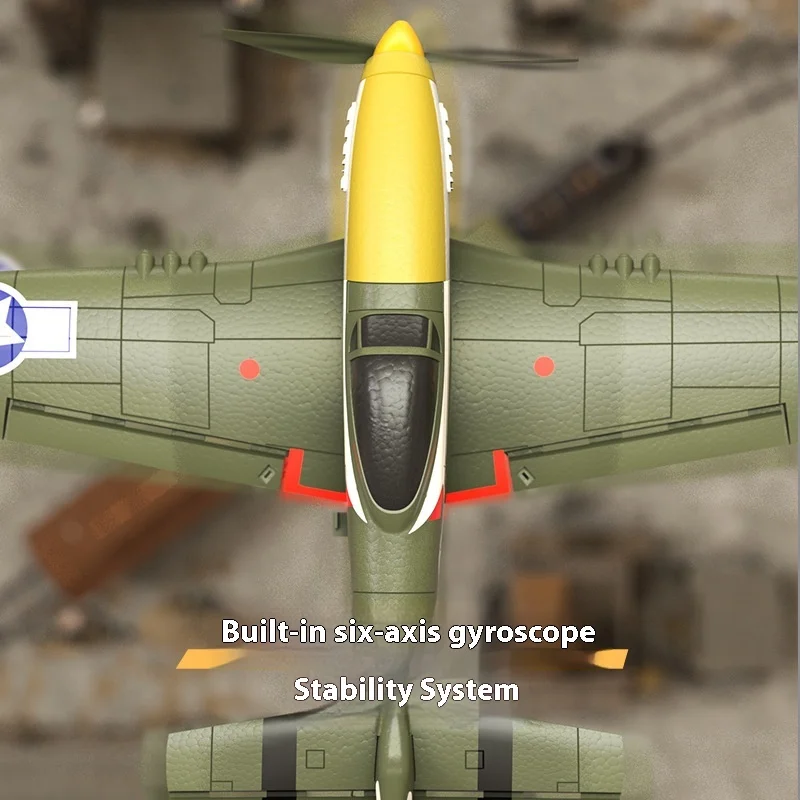 New W551 Four Channel Remote Control Fighter, Children's Stunt Remote Control Aircraft, Fixed Wing Model Airplane Toy