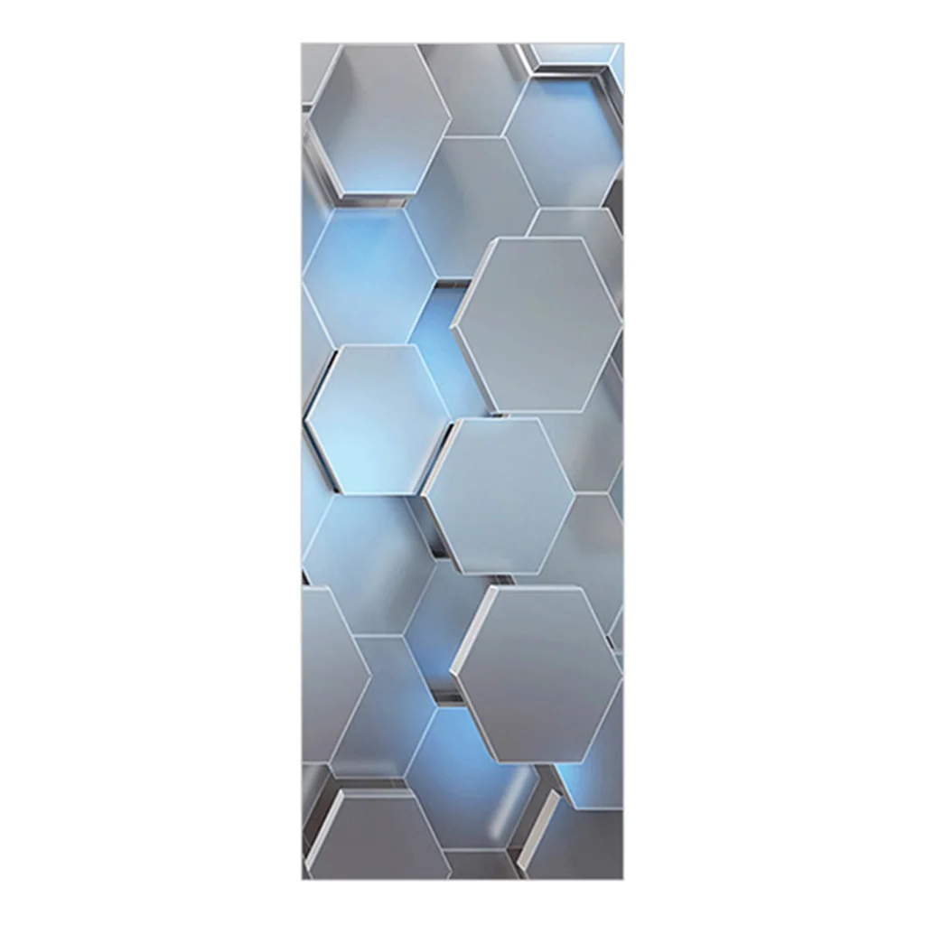 3D Door Mural Sticker DIY Vinyl Self-Adhesive Removable Wall Mural