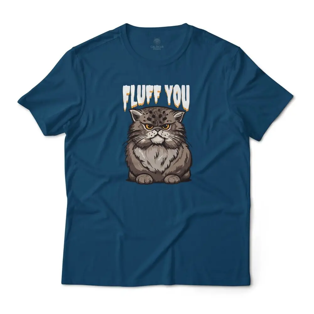 Fluff You Angry Cute Cat Funny Graphic T-Shirt Unisex