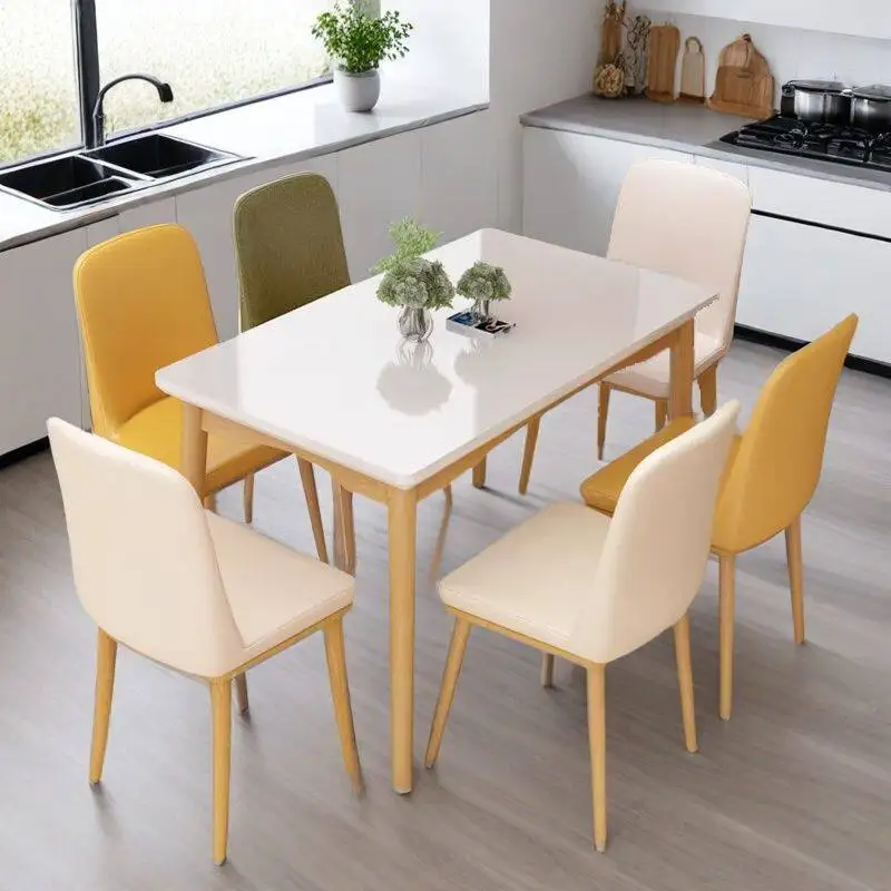Mesa de Jantar Moderna Nórdica para Cozinha, Sala de Estar, Restaurante e Estudo - Mesas de Jantar de Designer para Casa