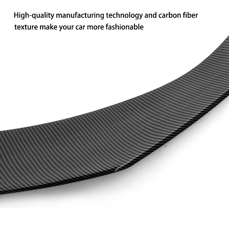 LMTUNING Trunk Spoiler fits for Tesla Model Y Sedan  Factory Outlet Carbon fiber pattern Rear Boot Lid Highkick Tail Wing Lip