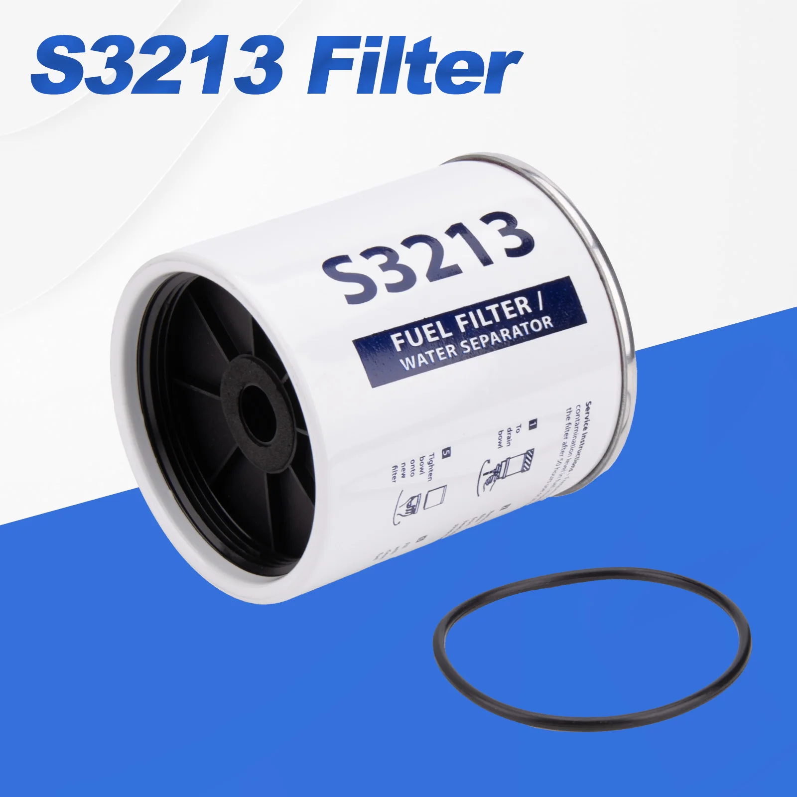 Kraftstoff-Wasserabscheider Filterelement S3213 Ersatz 10 Mikron für Marine-Außenbordmotoren
