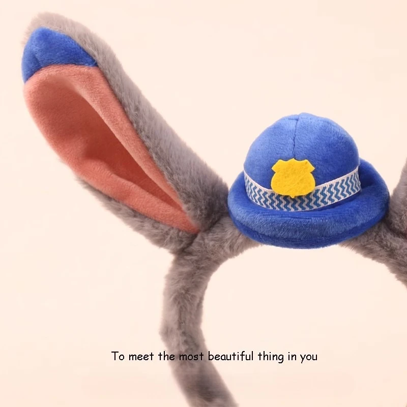 Bande de cheveux populaire Disney Zootopia 2, bandeau de Cosplay Judy, accessoires pour cheveux, dessin animé mignon, jouets de parc Kawaii, cadeaux de noël