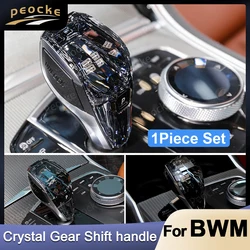1-Piece Set Crystal Gear Shift Lever Handle For BMW X5 G05 X6 G06 G26 G29 Gearbox Lever Head X3 G01 X4 G02 G28 G22 G20 Gear Rod