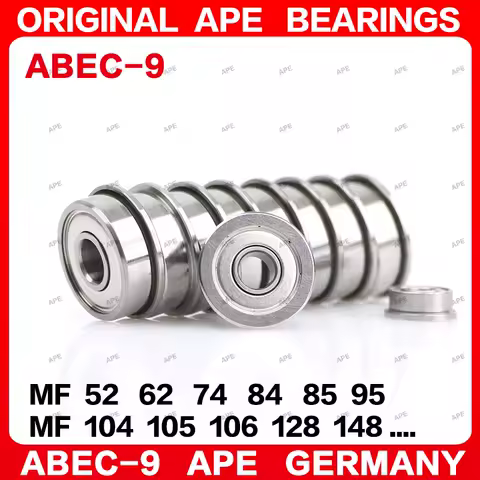 5/10pcs ABEC-9 flange bearing MF52 MF63 MF74 MF84 MF85 MF95 MF104 MF106 MF126 MF128 MF148 MF117 MF137 ZZ bearings