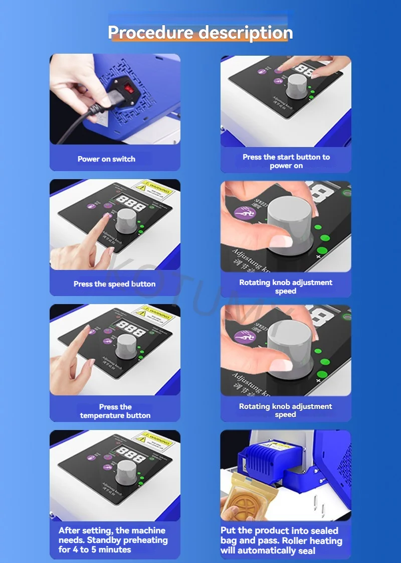 GLF-50P Sealing Machine Rust-Proof Wear-Resistant Casing Safe Heating Component For Global Packaging Retailers Bulk Wholesale