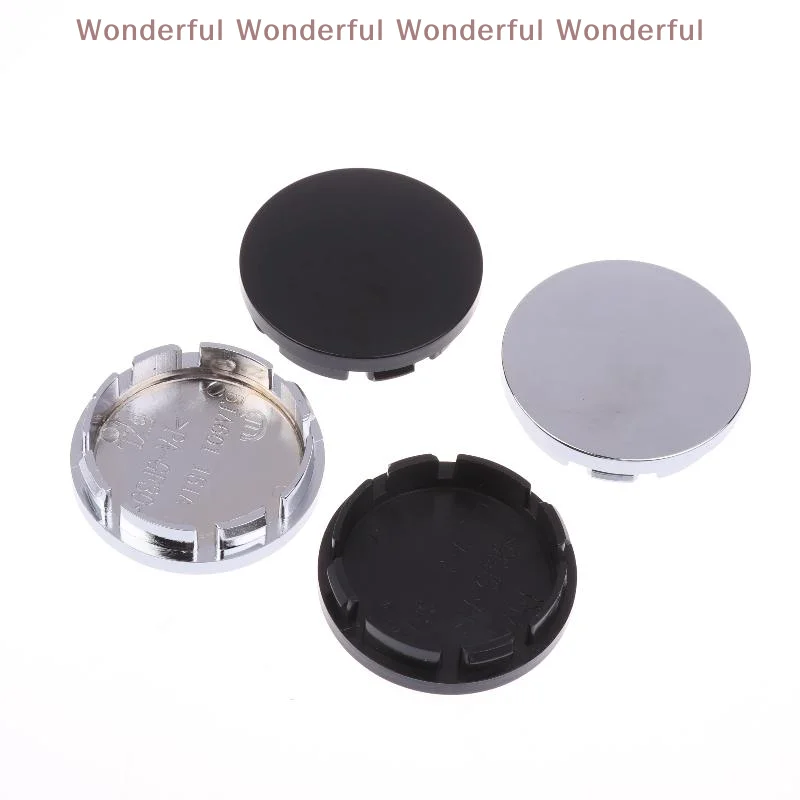 Versatile ABS 56mm Wheel Center Hub Caps, 4-Piece Car Tyre Protector, Essential Vehicle Rim Decoration