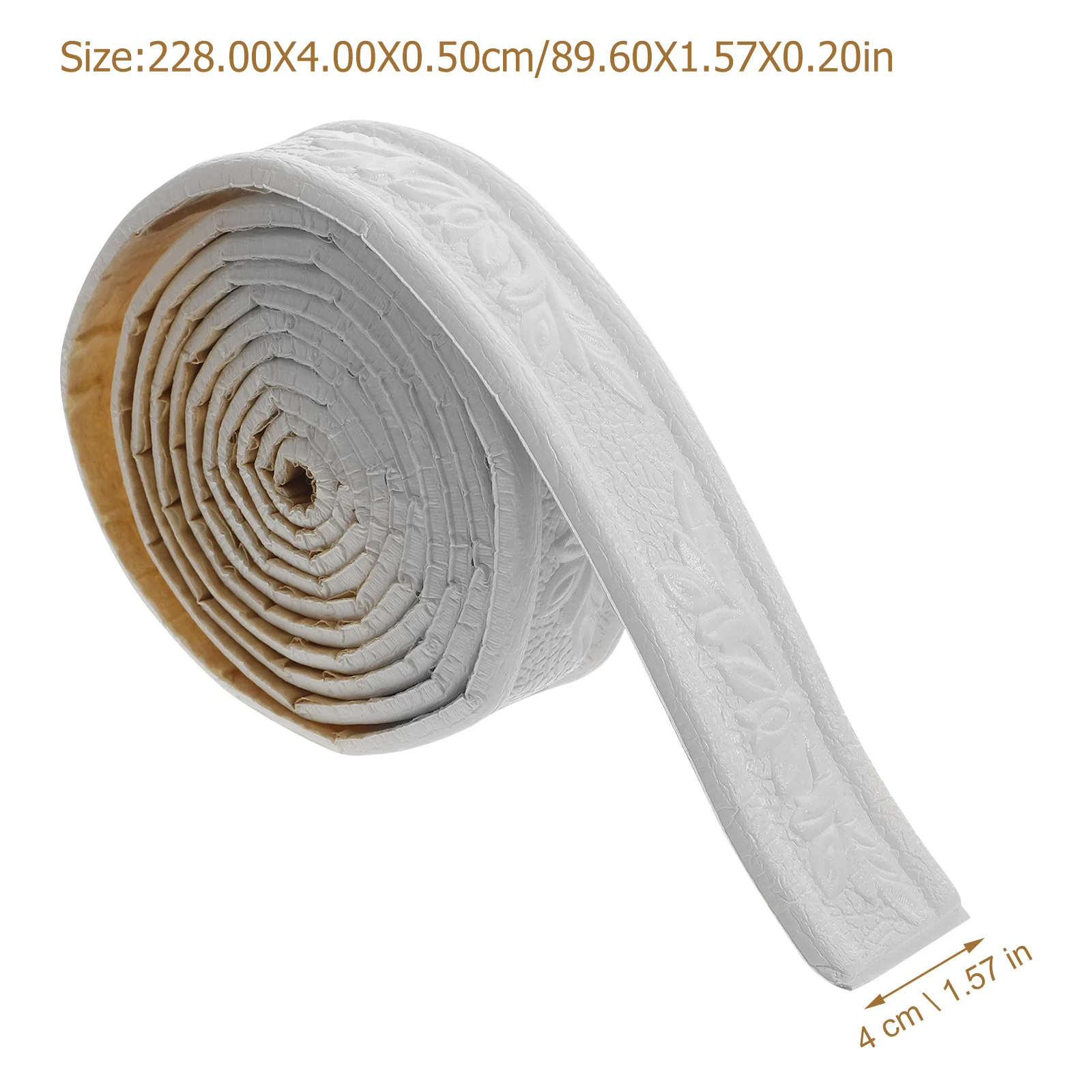 2 rollos de pegatinas para cintura, papel tapiz con borde, autoadhesivo duradero, adorno de pared, tira de ribete impermeable para cocina y baño