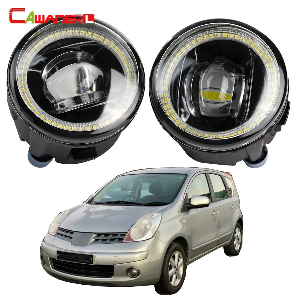 

Cawanerl Car LED Bulb Fog Light H11 Angel Eye DRL Daytime Running Lamp For Nissan Note E11 MPV 2006 2007 2008 2009