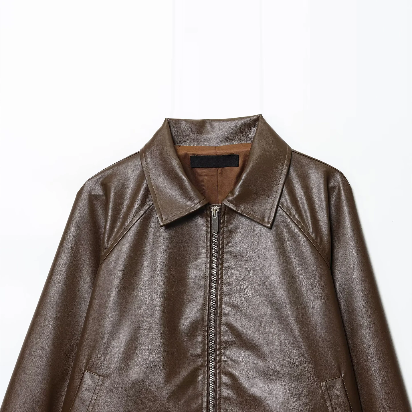Cappotto sciolto in pelle Dstring Jaet da donna Faion Personali Autunno New Sle Z Commute Sle Long Sve ort