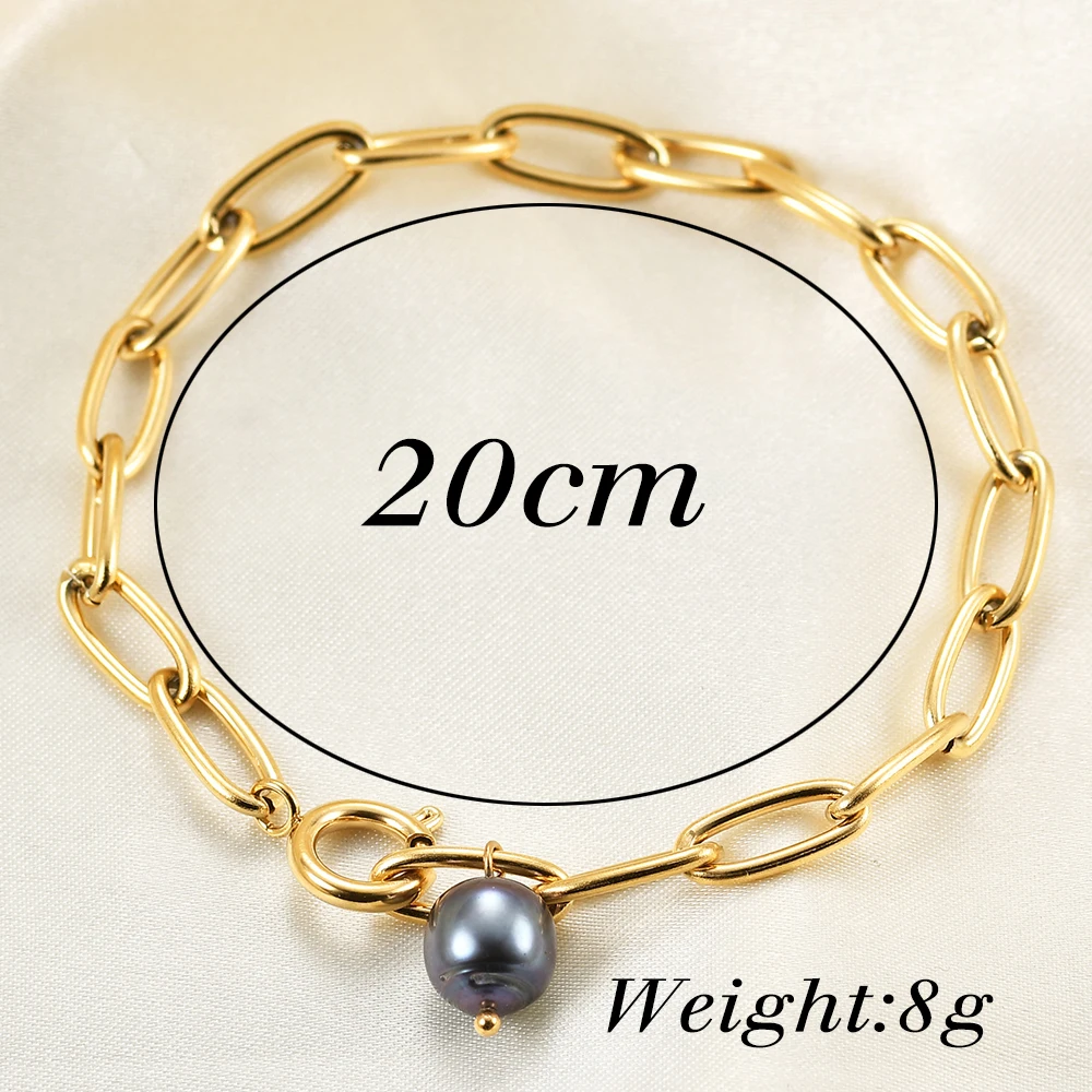 VQYSKO Stainless Steel Ball Pendant Bracelet Bracelet Chain For Ladies Girls Wearing Jewelry Gifts