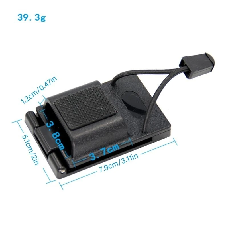 090F Secure Radio Carriers Clip for Construction Workers, Warehouse Staff Service Belts, Two Way Radio in Law Enforcement Use