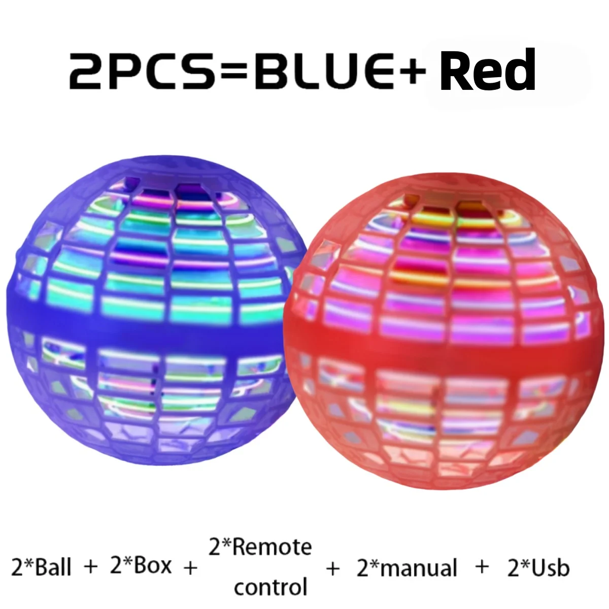 Flying Ball Kinderhandgestuurde kleuren-LED Cosmic Globe 360 °   Roterende ophangbal Geschikt voor speelgoed binnen en buiten