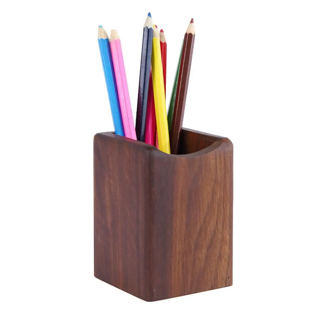 Desktop Pen Holder  Practical Pure Color Long Lasting  Sturdy Solid Color Pen Barrel Office Supplies