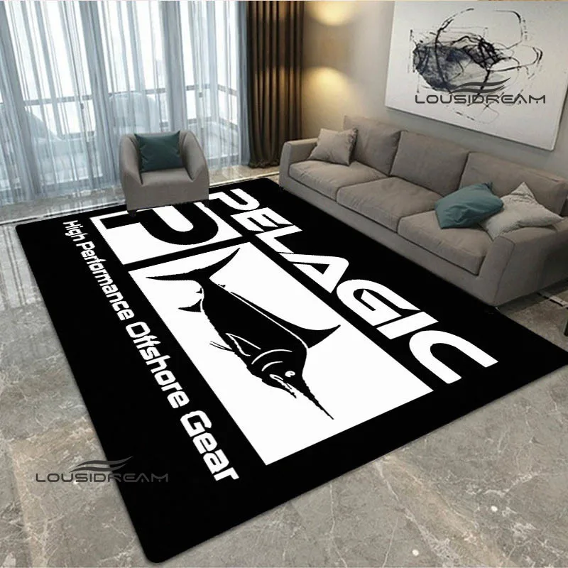 Freeship P-Pelagic Fishing print carpet outdoor rug area rug Non -slip carpet bedroom decor carpet for living room birthday gift