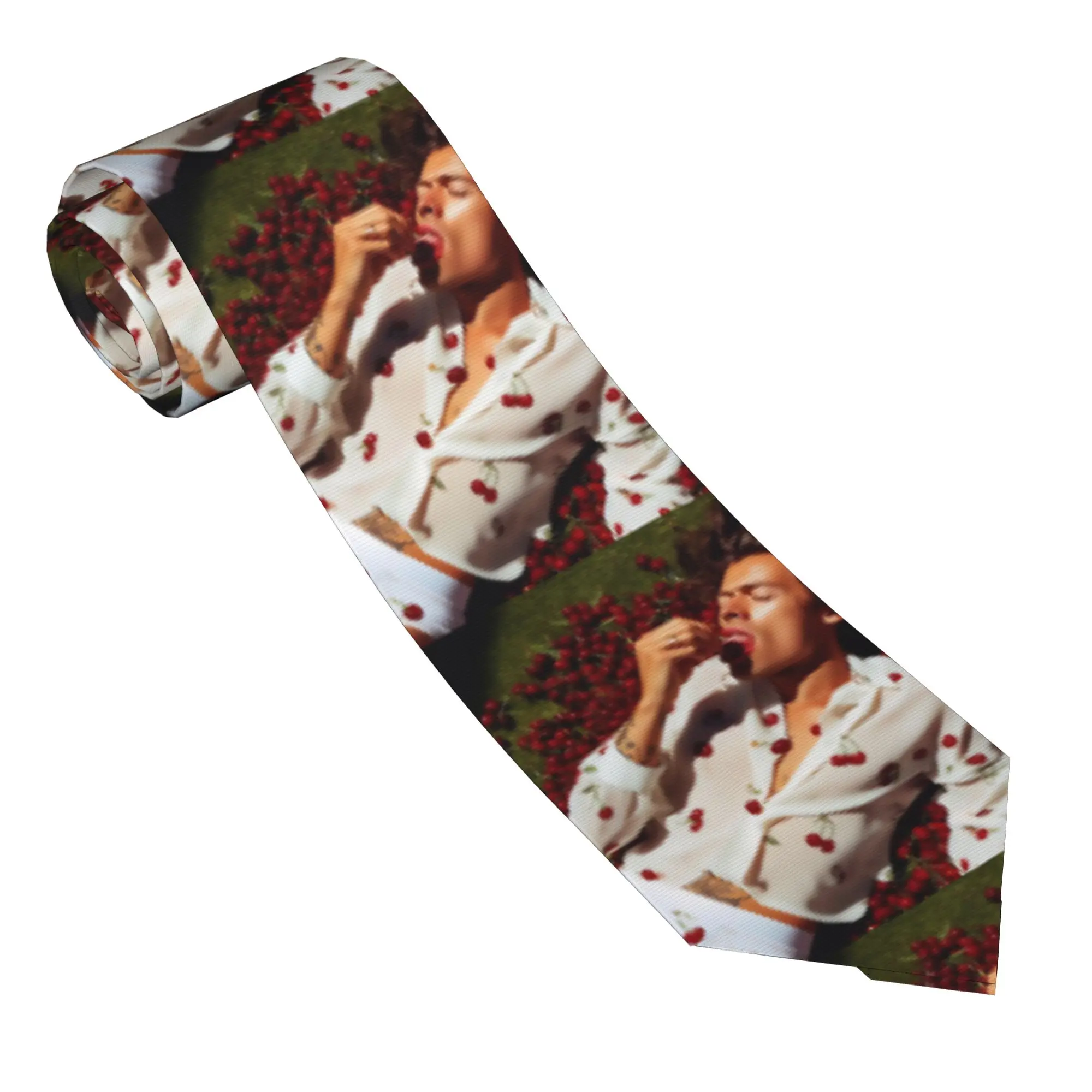Kiss All The Time Album Neckties Unisex 8 cm Harrys Music Styles Neck Ties for Mens Wide Accessories Gravatas Cosplay Props