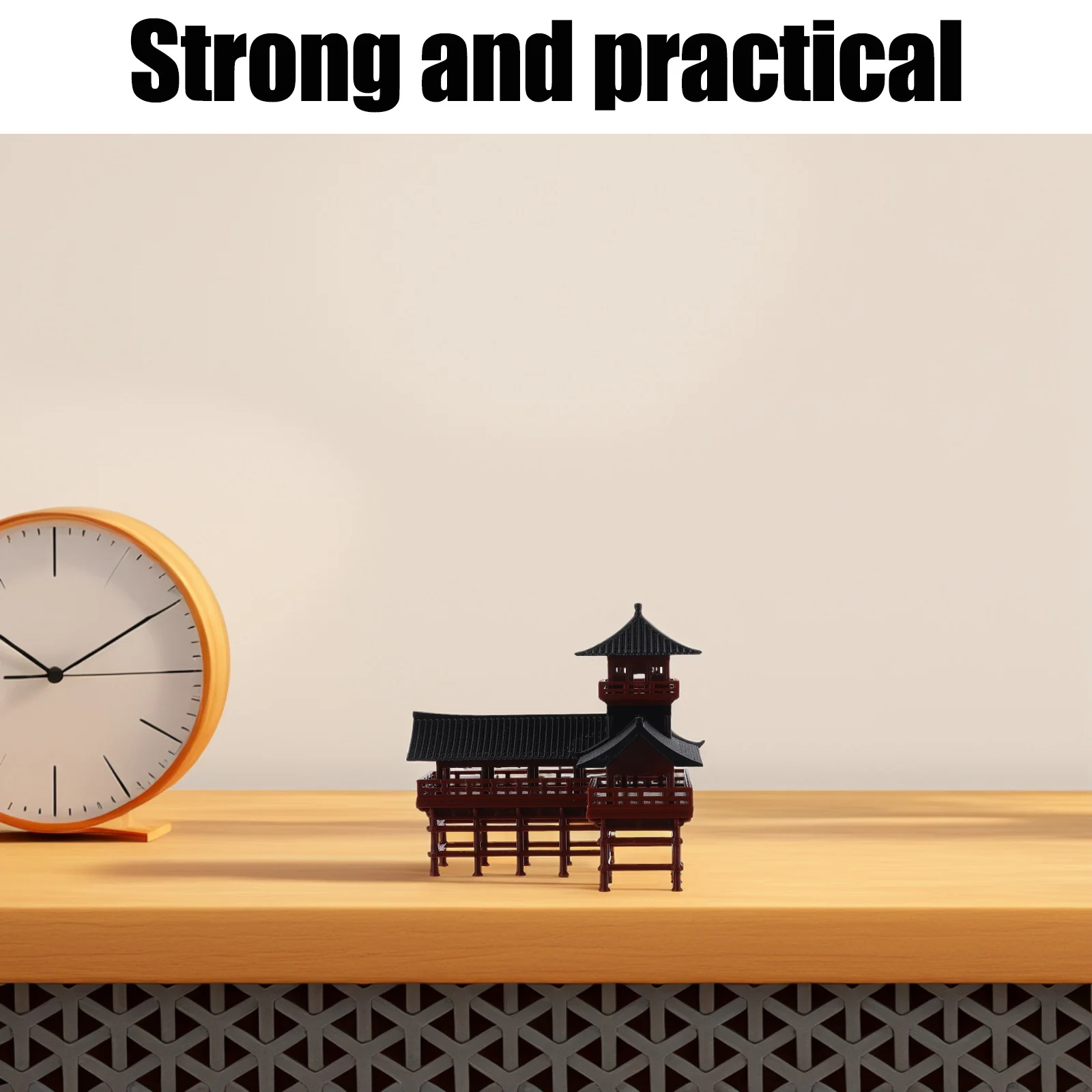 

Pavilion Ornament Unique Corner Tower Design For Garden Home Decor Bonsai Aquarium Landscape Miniature Statue Retro Style