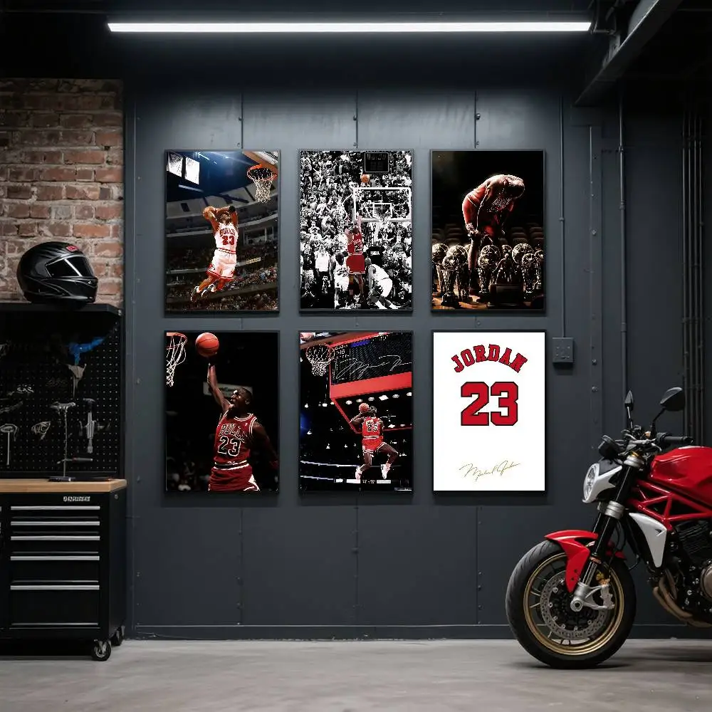 star J-Jordan 23 Retro Poster Art Print Anime Style Home Decor Ideal Gift Perfect Room Decor