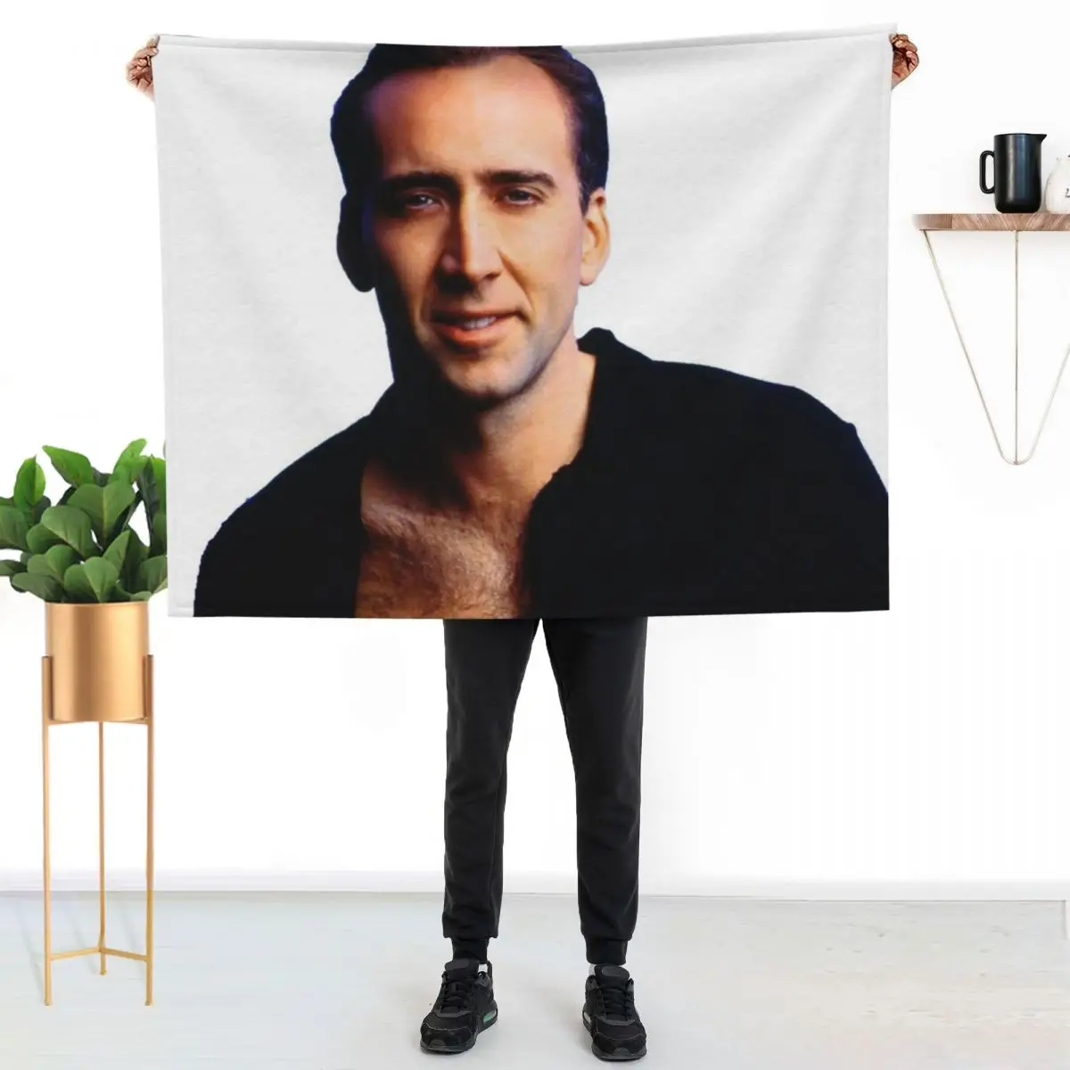 handsome nico Throw Blanket Warm Comfortable Blanket for Office Napping