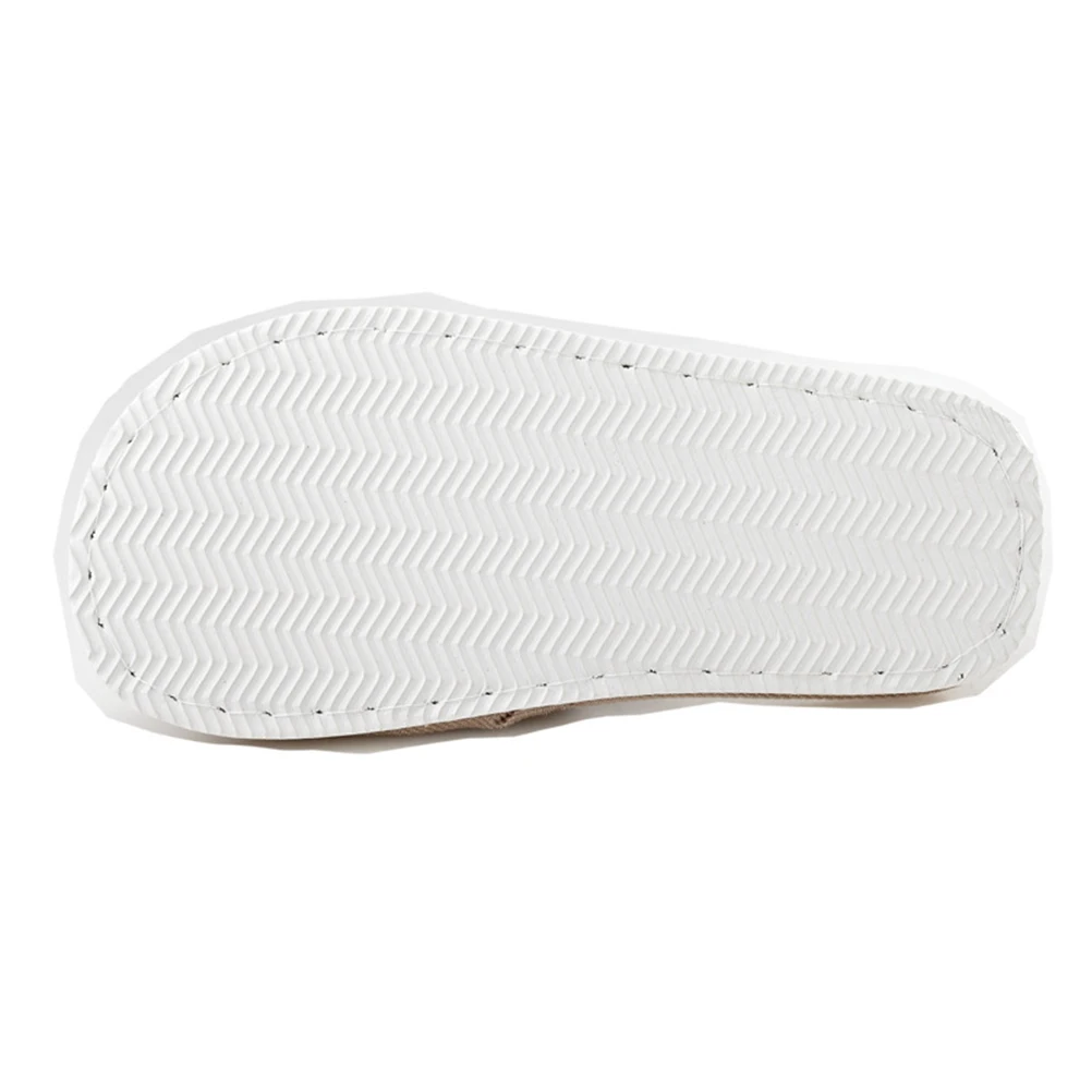 

26Cm Anti-Slip Eva Slippers Lightweight Waterproof Summer Home Linen Cotton Slippers For Bathroom Hotel Use Beige