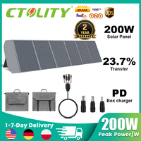 Ctolity 400W / 200W / 100W / 54W / 36W / 21W Solar Charger，Portable Waterproof Foldable Solar Panel for Camping RV Garden Roof