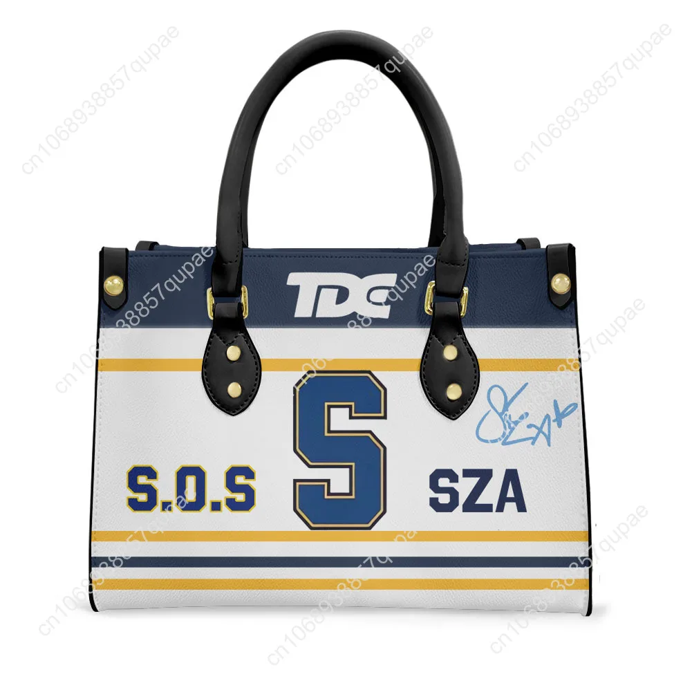 

Sza American Singer SOS Kill Bill Tote Bag Purse Women Men Personalized Text Image PU Leather Handbag Business Shopping Gift Bag