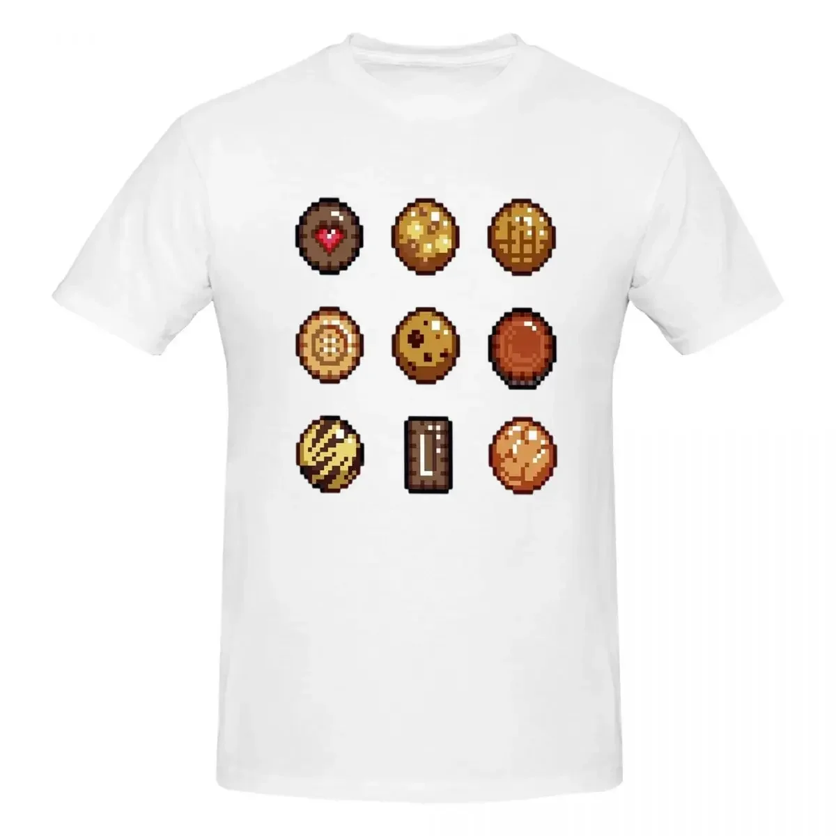 T-shirt biscotti e biscotti in cotone 100% T-shirt classica oversize da uomo O-Collo Camicie estive Top S-6XL