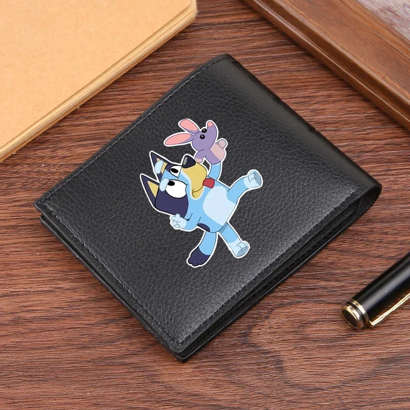 

Blueyes Men Women Wallet Coin Purse Cartoon Anime Figure Children Wallet Card Holder Coin Storage Short Paragraph Bag Kid Gift