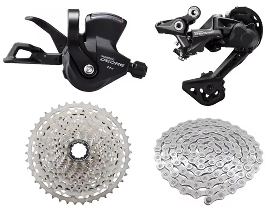 DEORE M5100 Rear Derailleur + trigger shifter + chain + cassettet 11S