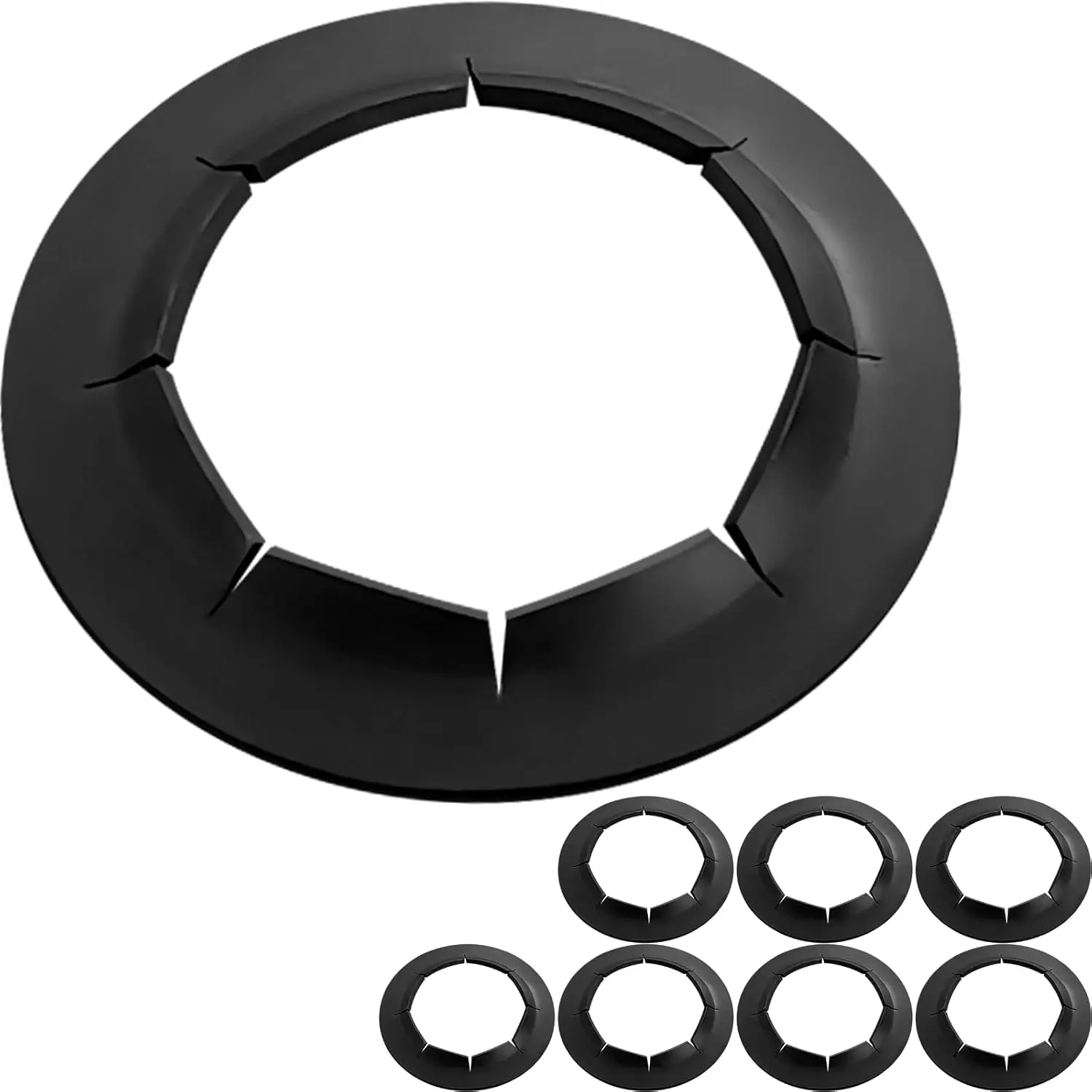 (8 Pack) Hard-to-Find Spring Steel Push-On Pushnuts - Dolly Wheel Lock Washers Fits 5/8