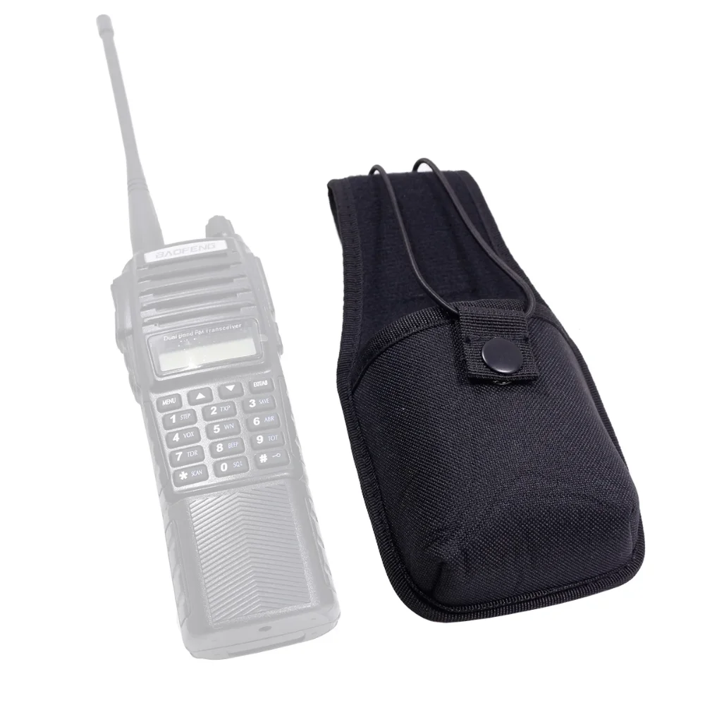 Abbree MSC-20H Groot Nylon Zakje Walkie Talkie Draagtas Voor Baofeng UV-5R UV-82 3800Mah Batterij Tweerichtingsradio