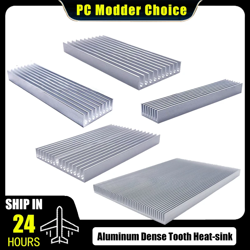 Aluminum Dense Tooth Heat-sink 10 mm for Power Amplifier/Router/Graphics Card Thermal Conductivity, High-power Aluminum Radiator