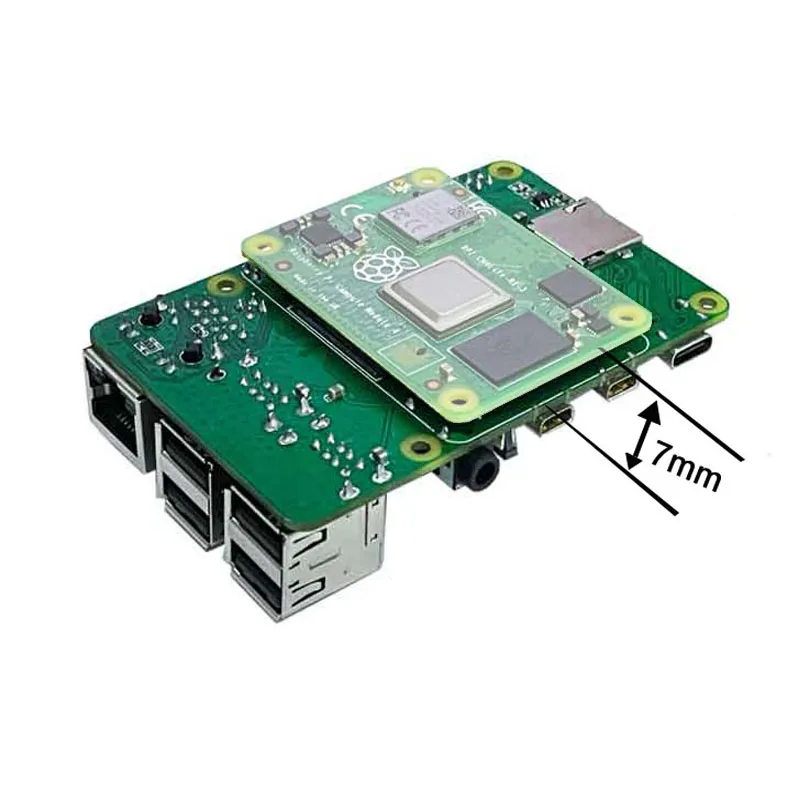 Module de calcul Raspberry Pi CM4, carte IO 4, carte d'extension petCM4 à 4B, adaptateur PI4B