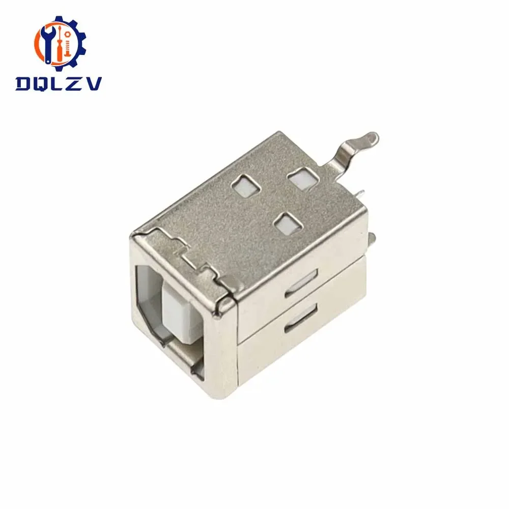 USB 2.0 Connector Socket Jack Female Male B Type 180°Connector Soldering PCB Connector Printer interface