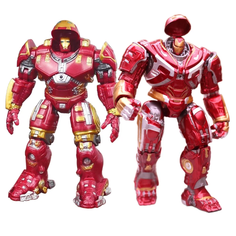 Marvel Hulkbuster Action Figure Avengers Iron Man MK44 Joints Movable Glowing Armor Model Ornaments Children Gift