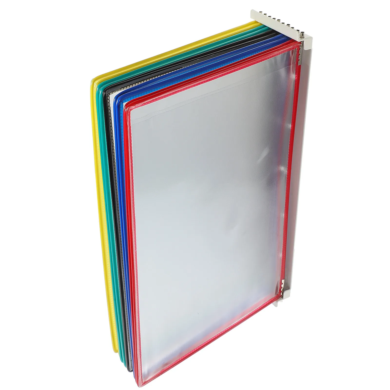 

Wall Hanging File Holder Wall-Mounted Document Display Rack for Office Home School Organization Storage Solution Simple Design