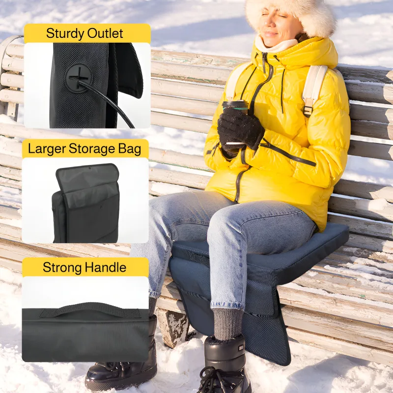 

[2025 New] Portable Outdoor Heated Chair Pad, Electric Blanket, USB Heated Seat Cushion, Waterproof